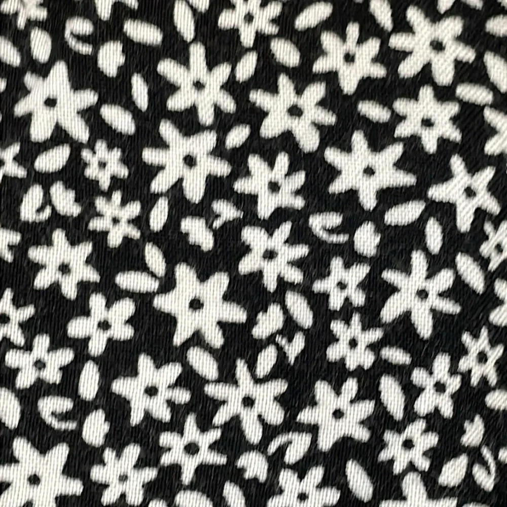 United Colors Of Benetton Ditsy Floral Stretch Jumpsuit Black White Girls Sz XL